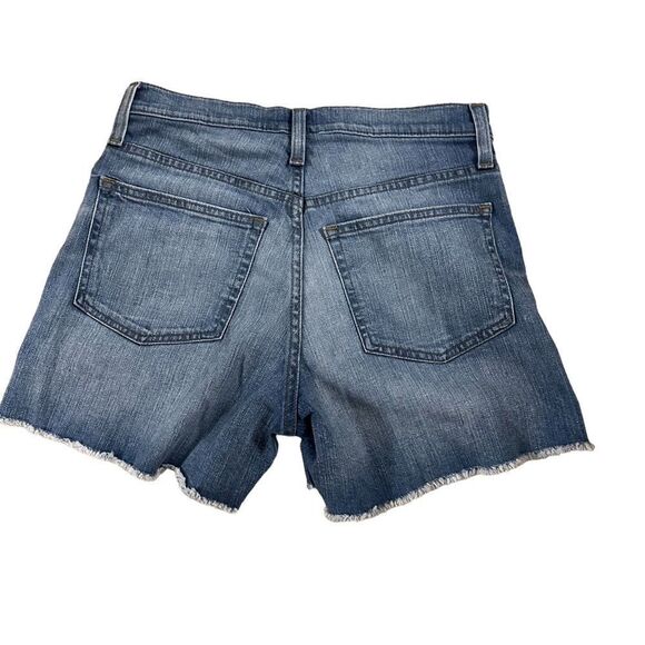 J. Crew ~ Womens High Rise Denim Shorts ~ Exposed Button Fly ~ size 25 - Picture 2 of 10
